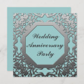 Invitation Anniversaire de Mariage (Devant / Derrière)