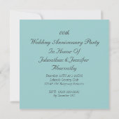 Invitation Anniversaire de Mariage (Dos)