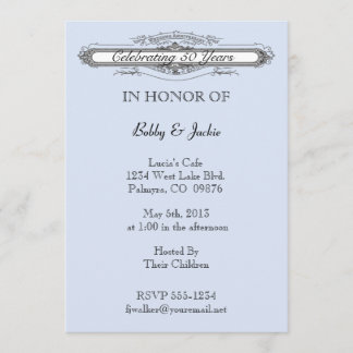 Invitation Anniversaire de Mariage