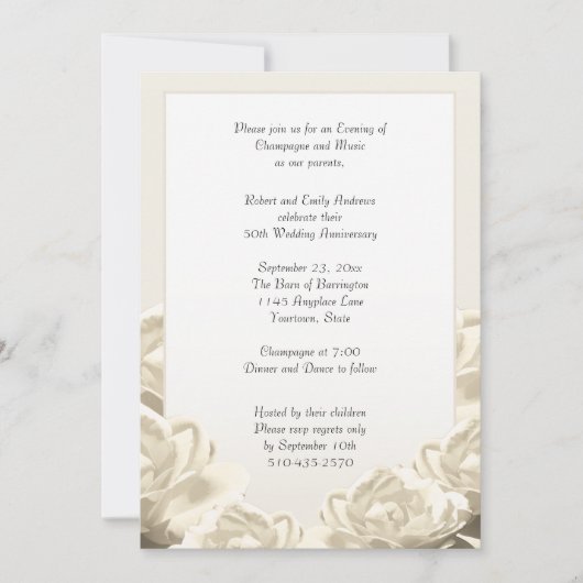 Invitation Anniversaire de mariage (Devant)