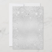 Invitation anniversaire de mariage 25 ans argent paillettes l (Dos)