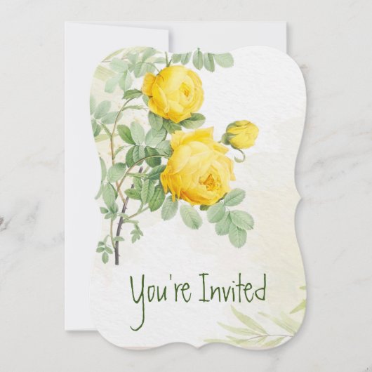 Invitation Anniversaire de mariage 50 ans Asters Jardin Fleur (Devant)