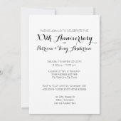 Invitation Anniversaire de mariage avec photo - Nous sommes t (Dos)