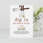 Invitation Anniversaire de mariage barbecue (Debout devant)