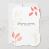 Invitation ANNIVERSAIRE DE MARIAGE CONTEMPORAIN TOUT Manuscri (Dos)