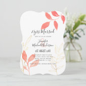 Invitation ANNIVERSAIRE DE MARIAGE CONTEMPORAIN TOUT Manuscri (Debout devant)