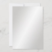 Invitation Anniversaire de mariage de 20 ans en platine (Dos)