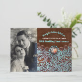 Invitation anniversaire de mariage de 50 ans country western  (Debout devant)