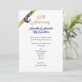 Invitation Anniversaire de mariage de 50 ans sur le thème de  (Debout devant)