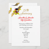 Invitation Anniversaire de mariage de 50 ans sur le thème du (Devant / Derrière)