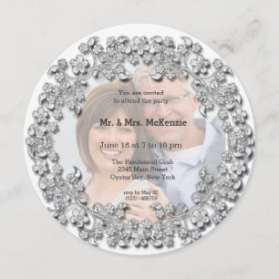 Invitation Anniversaire de mariage de diamant