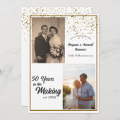 Invitation Anniversaire de mariage de diamant (Devant / Derrière)