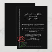 Invitation Anniversaire de mariage de fil barbelé et de rose  (Devant / Derrière)