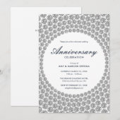 Invitation Anniversaire de mariage diamant (Devant / Derrière)