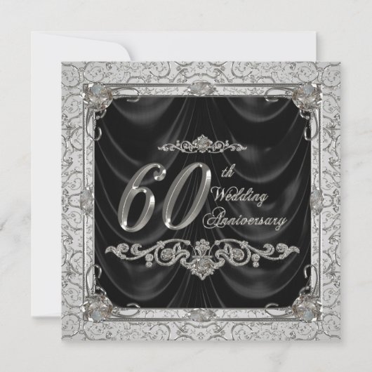 Invitation Anniversaire de Mariage Diamant (Devant)
