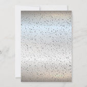 Invitation Anniversaire de mariage diamant Confetti argent (Dos)