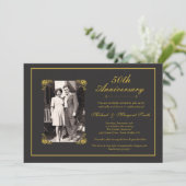 Invitation Anniversaire de mariage d'or (Debout devant)