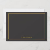 Invitation Anniversaire de mariage d'or (Dos)