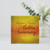 Invitation Anniversaire de mariage d'or (Debout devant)