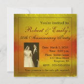 Invitation Anniversaire de mariage doré (Dos)