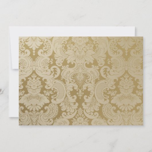 Invitation Anniversaire de mariage doré en Damas (Dos)