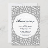 Invitation Anniversaire de mariage en diamant (Devant)