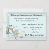 Invitation Anniversaire de Mariage Modèle de Lys (Dos)