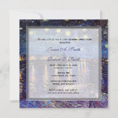 Invitation Anniversaire de mariage, Nuit étoilée sur le Rhône (Dos)