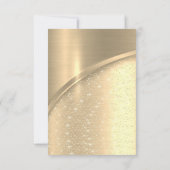 Invitation Anniversaire de mariage or Bridal Glitter (Dos)