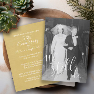 Invitation Anniversaire de mariage & Photo Nous le faisons to