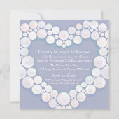 Invitation Anniversaire de mariage pierre de lune 3 ans party (Dos)