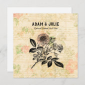 Invitation Anniversaire de Mariage Romantique Saint-Valentin (Devant / Derrière)