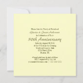 Invitation anniversaire de mariage rustique de pays (Dos)