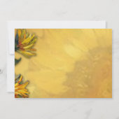 Invitation Anniversaire de mariage Tournesol (Dos)