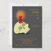 Invitation Anniversaire de Memento Mori Halloween (Devant)