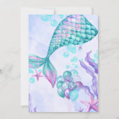 Invitation anniversaire de mermaid (Dos)
