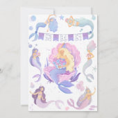 Invitation anniversaire de mermaid (Dos)