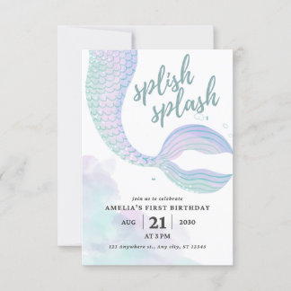 Invitation Anniversaire de Mermaid
