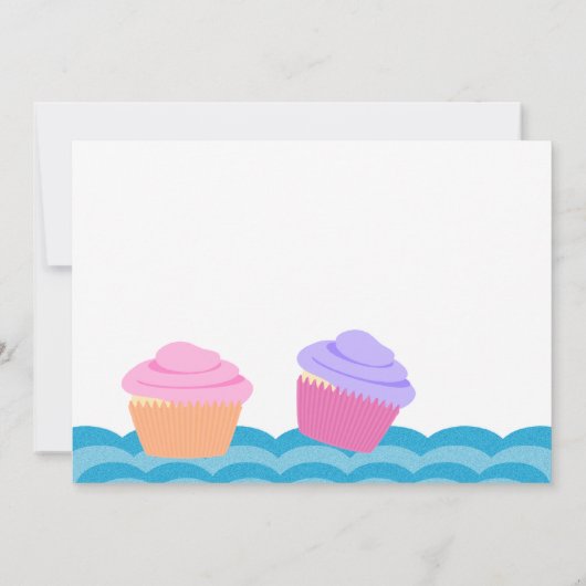 Invitation Anniversaire de Mermaid (Dos)