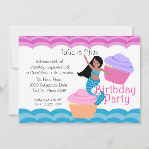 Invitation Anniversaire de Mermaid