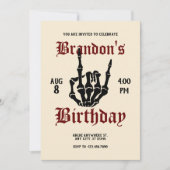 Invitation Anniversaire de Metal Rock (Devant)