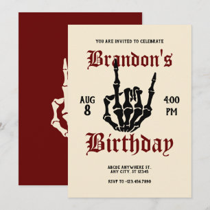Invitation Anniversaire de Metal Rock
