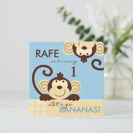 Invitation Anniversaire de Mod Monkey (Debout devant)