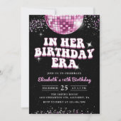 Invitation Anniversaire de mon âge rose violet (Devant)