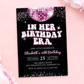 Invitation Anniversaire de mon âge rose violet