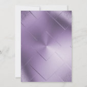 INVITATION ANNIVERSAIRE DE MOTIF D'OR EN MODE MÉTALLIQUE ÉLÉG (Dos)