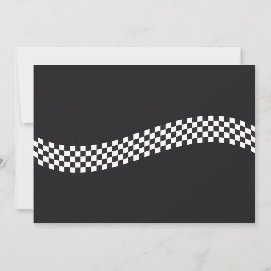 Invitation Anniversaire de moto classique (Dos)