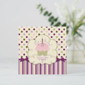 Invitation Anniversaire de Mulberry Dot Cupcake (Debout devant)