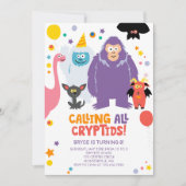 Invitation Anniversaire de naissance des enfants créatures my (Devant)