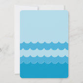 Invitation Anniversaire de natation de l'invitation | (Dos)